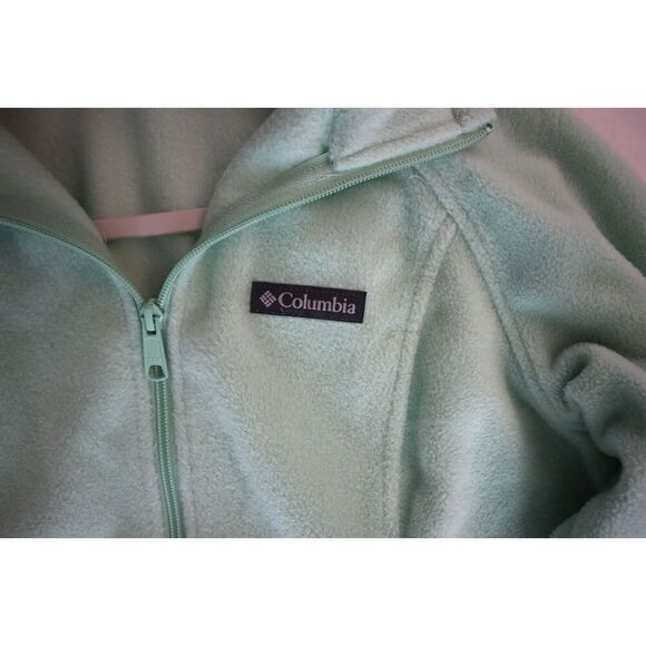 Columbia WL6439 Women's Sz M Mint Green Benton Springs Full Zip Fleece Jacket - Picture 5 of 9